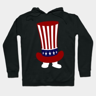 Legs in American Flag Hat Hoodie